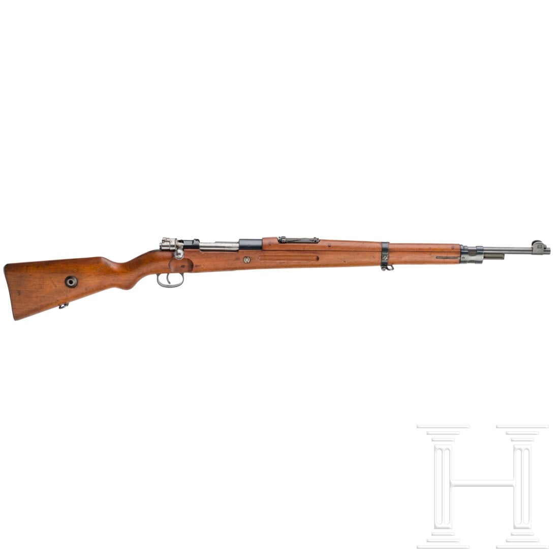 A Radom Mod. Wz 29 carbine: A Radom Mod. Wz 29 carbineCal. 8x57JS, SN. 767, Schaft nicht nummerngleich. Blanker Lauf. Deutscher Beschuss 1977. Visier signiert 3 - 20. Hülse ohne Hersteller oder Modellbezeichnung. Originale Brü