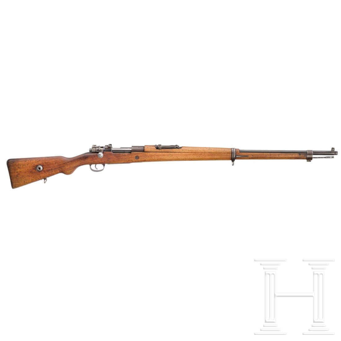 ASFA Ankara Mod. Gew 98 / 1940: ASFA Ankara Mod. Gew 98 / 1940Cal. 8x57JS, SN. 43591 , nicht nummerngleich. Leicht rauer Lauf, Länge 74 cm. Fünfschüssig. Deutscher Beschuss 1984. Visier skaliert 1 - 20. Hülsenkopf gemarkt "T C /