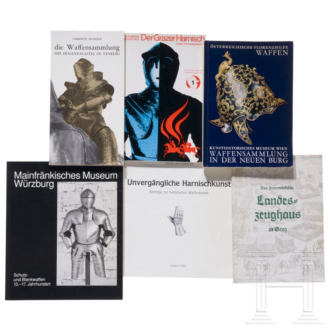 Six books on the subject of ancient weapons and armour (1 of 1)