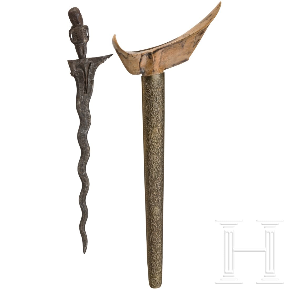 An Indonesian keris sajen, Java, circa 1900 (1 of 3)