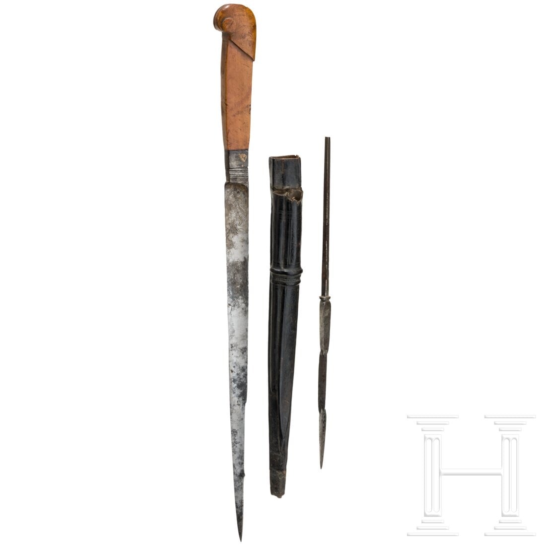 A French dagger with scabbard, 1st half of the 17th century (1 of 6)