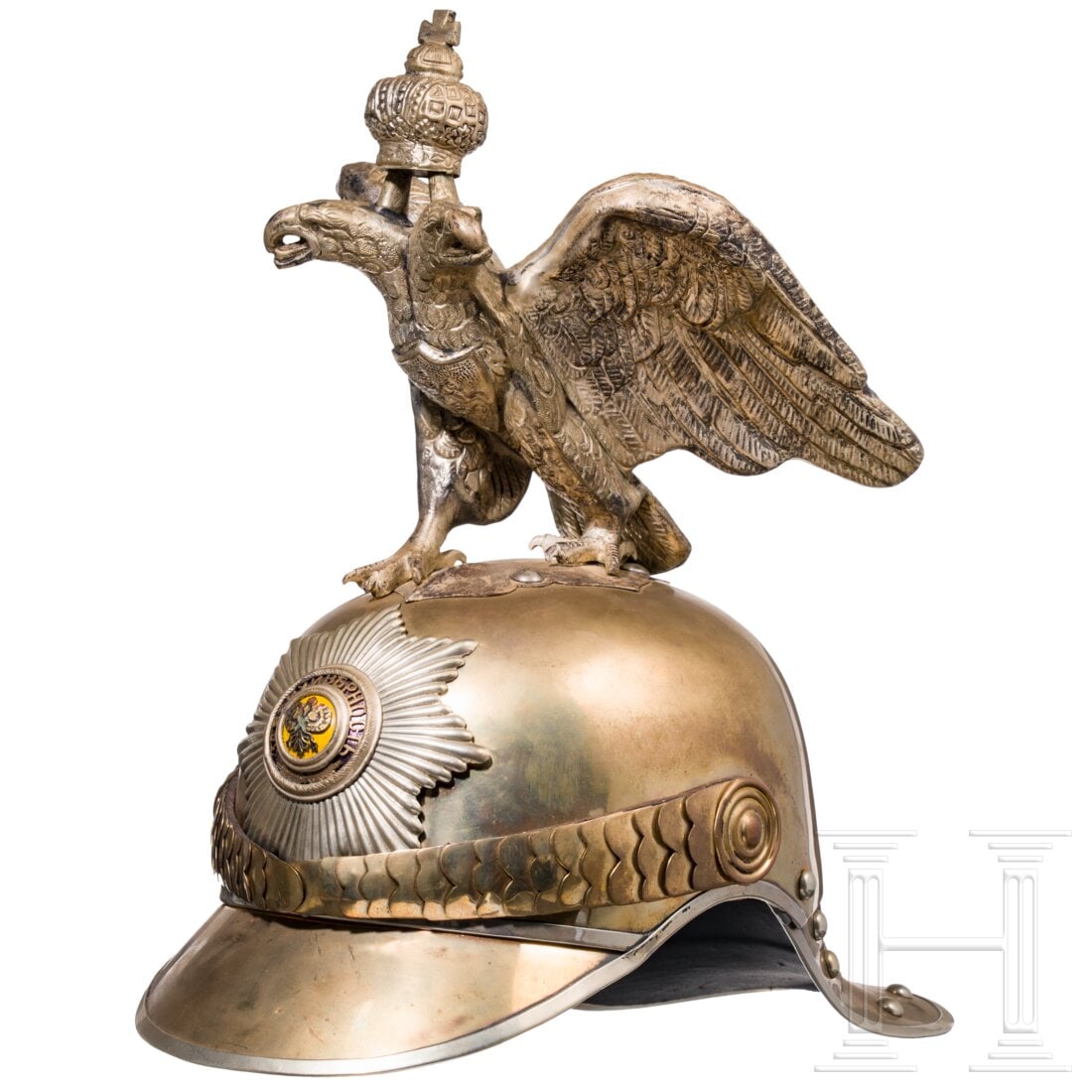 Helmet for Russian troops of the Chevalier Guards Regiment, replica, partly using old parts (1 of 5)