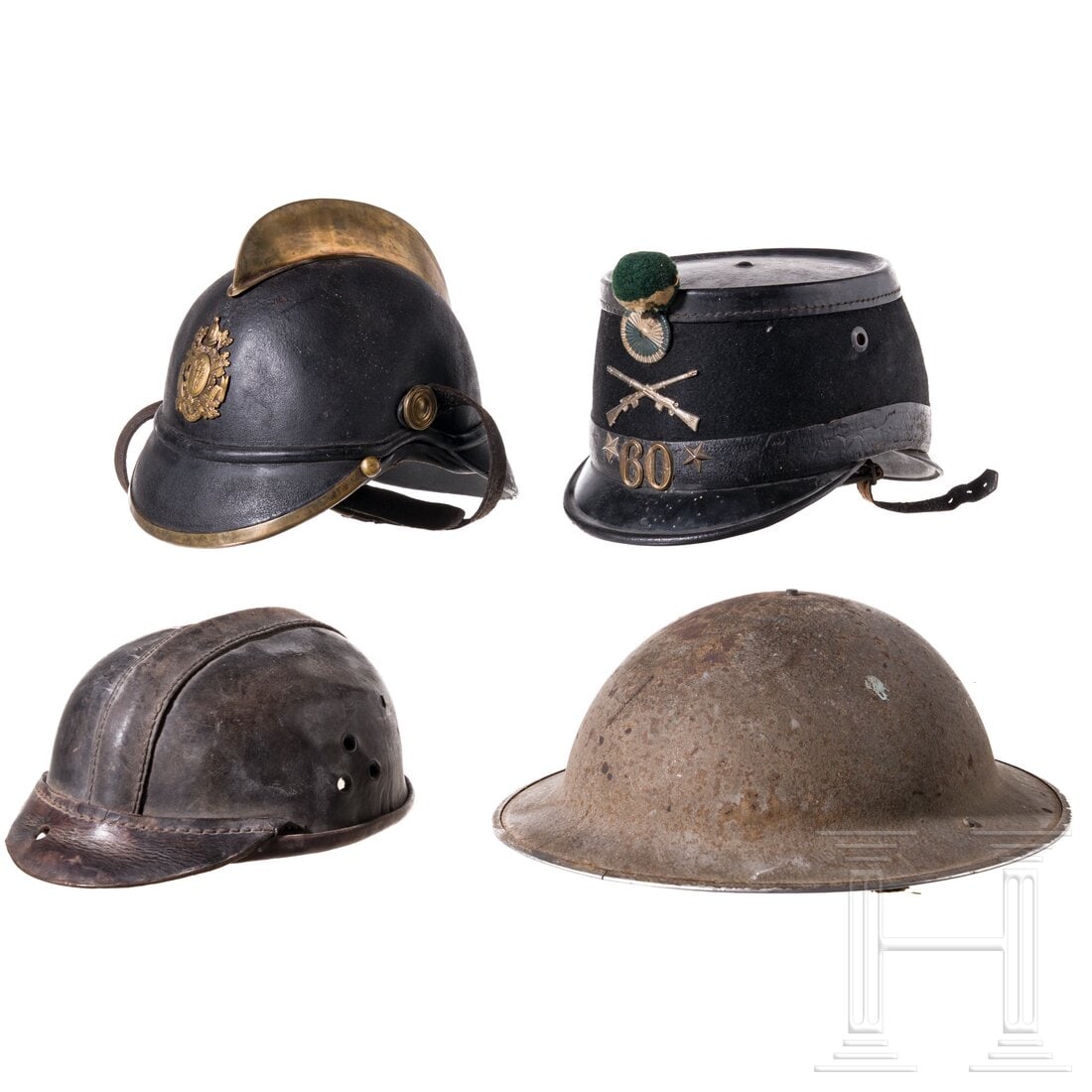 Four headgear items, 20th century (1 of 6)