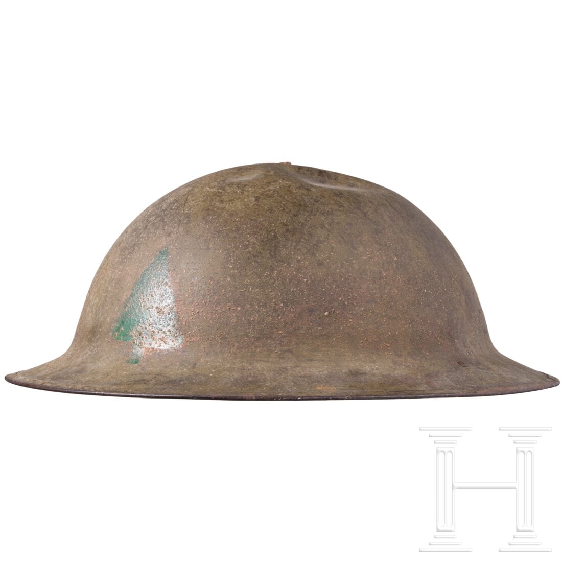 A steel helmet M 17 "Brodie" of a veteran of the 91st Infantry Division "Wild West Division" (1 of 5)