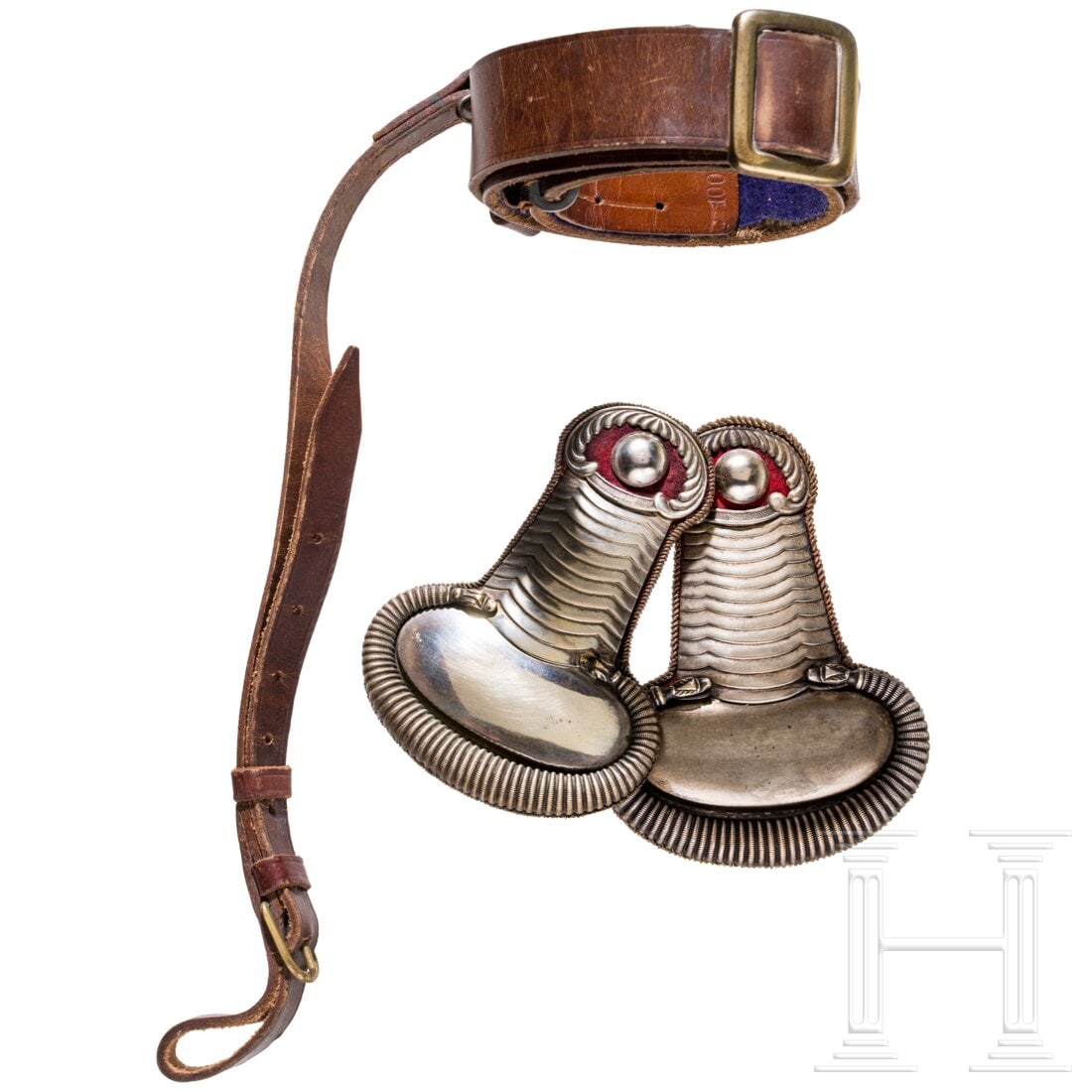 Two M 1848 epaulettes and a sabre belt (1 of 3)