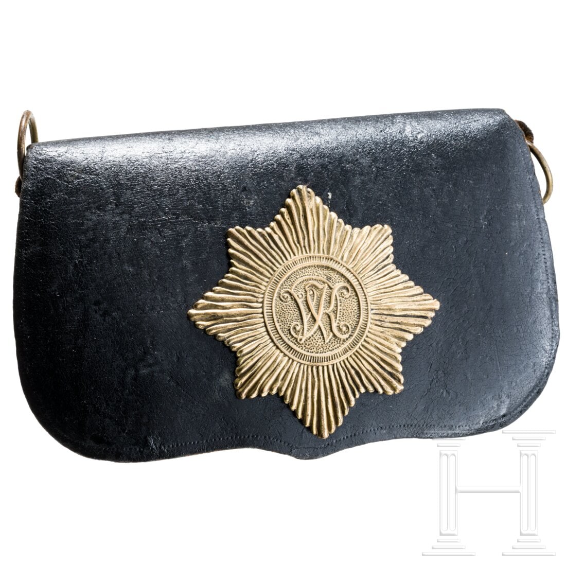 A cartouche box of the Kurhessian cavalry, first half of the 19th century (1 of 2)