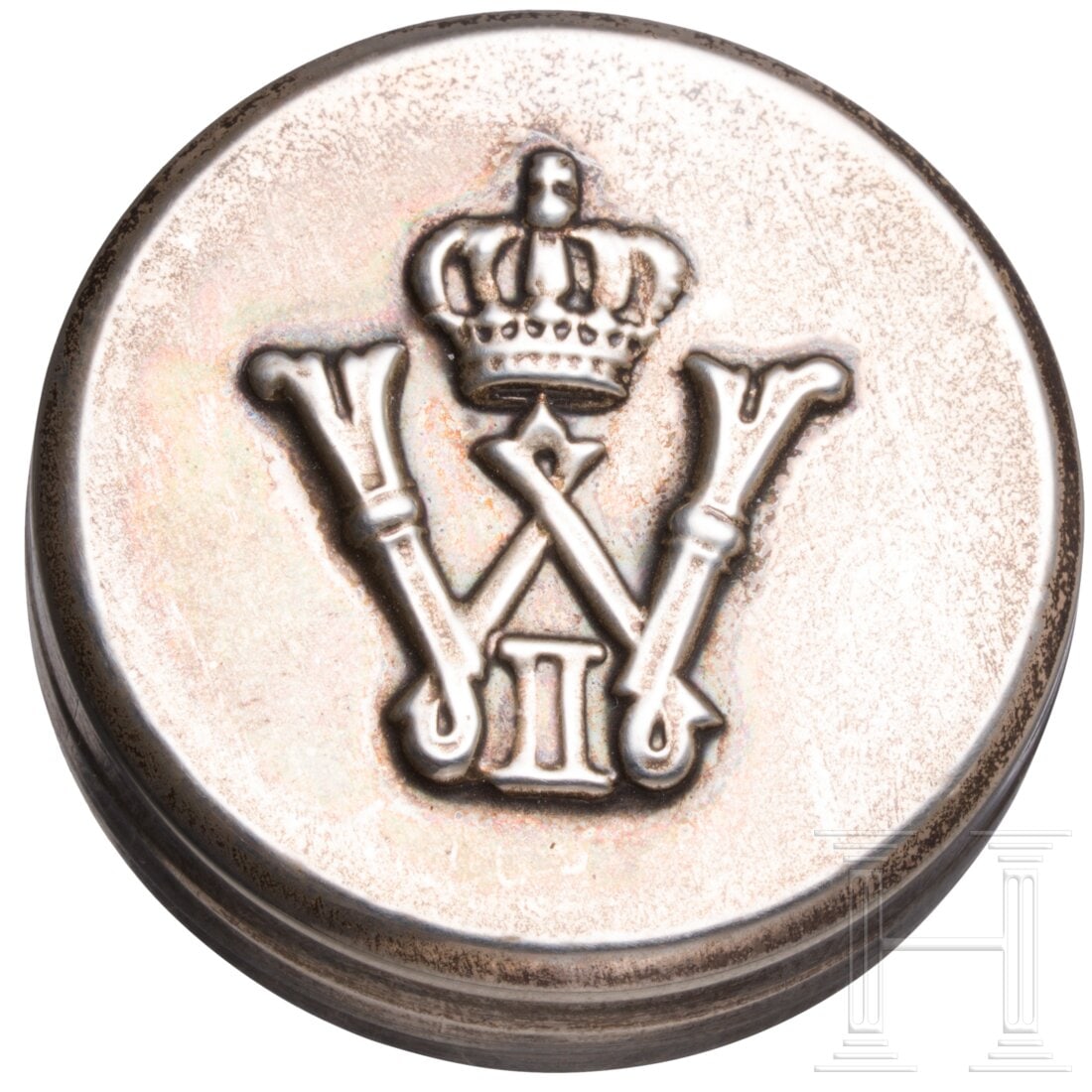Kaiser Wilhelm II - a silver gift pillbox 1916 (1 of 3)