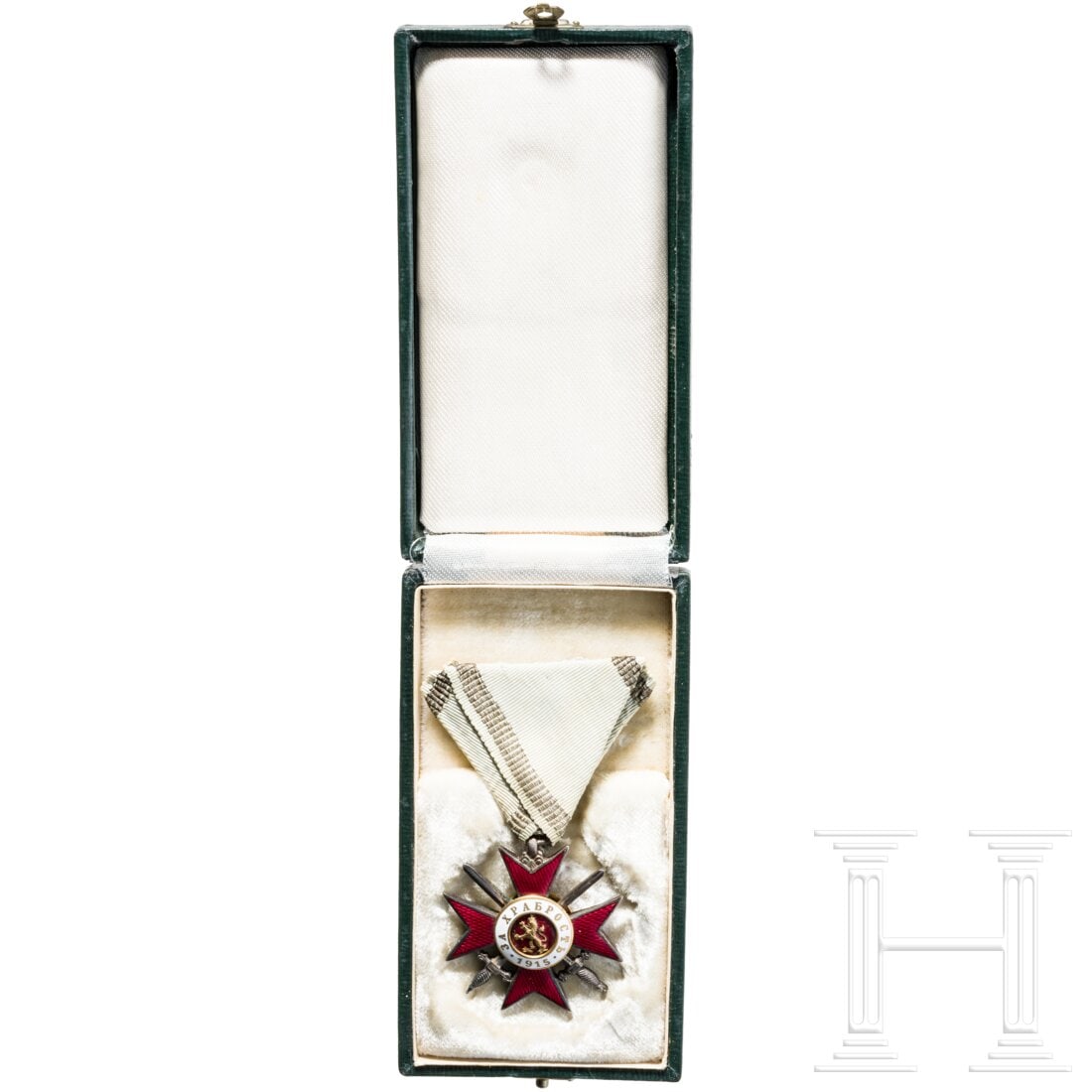 A cased Military Order “For Bravery,?? Cross, 4th Class, 2nd Degree, 3rd Model (1915 - 1918) (1 of 3)