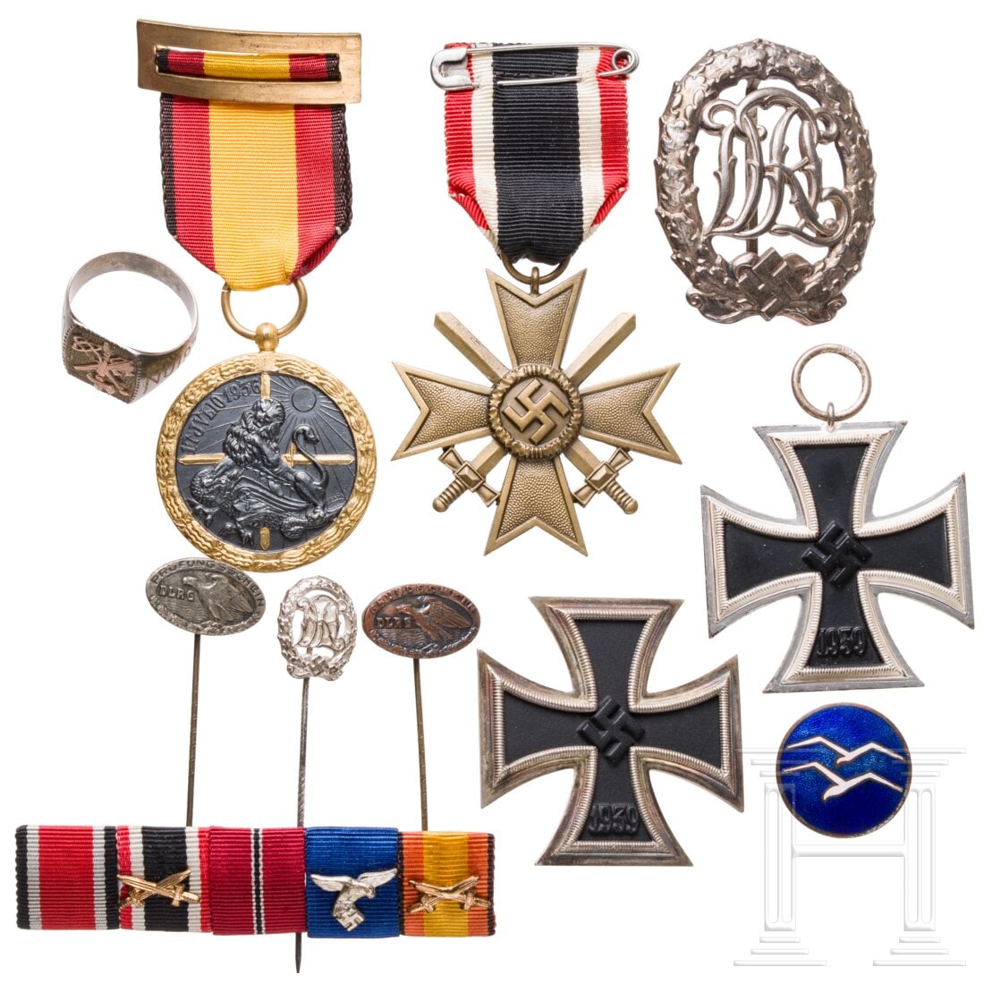 A grouping of a Spanish Civil War veteran (1 of 2)