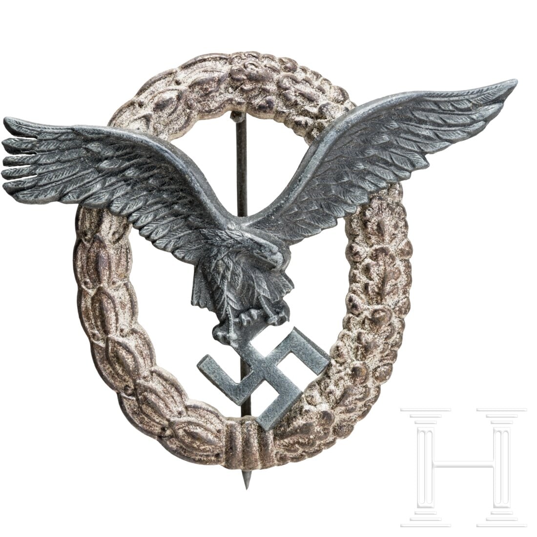 A cased Luftwaffe Pilot's Badge (1 of 3)