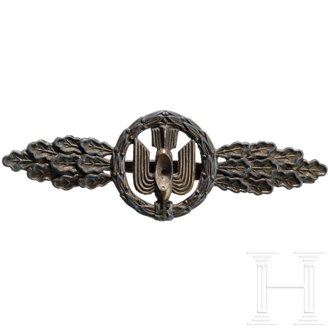 A Luftwaffe Heavy, Medium and Dive Bomber's Operational Flying Clasp in Bronze made by MK in Gablonz (1 of 2)