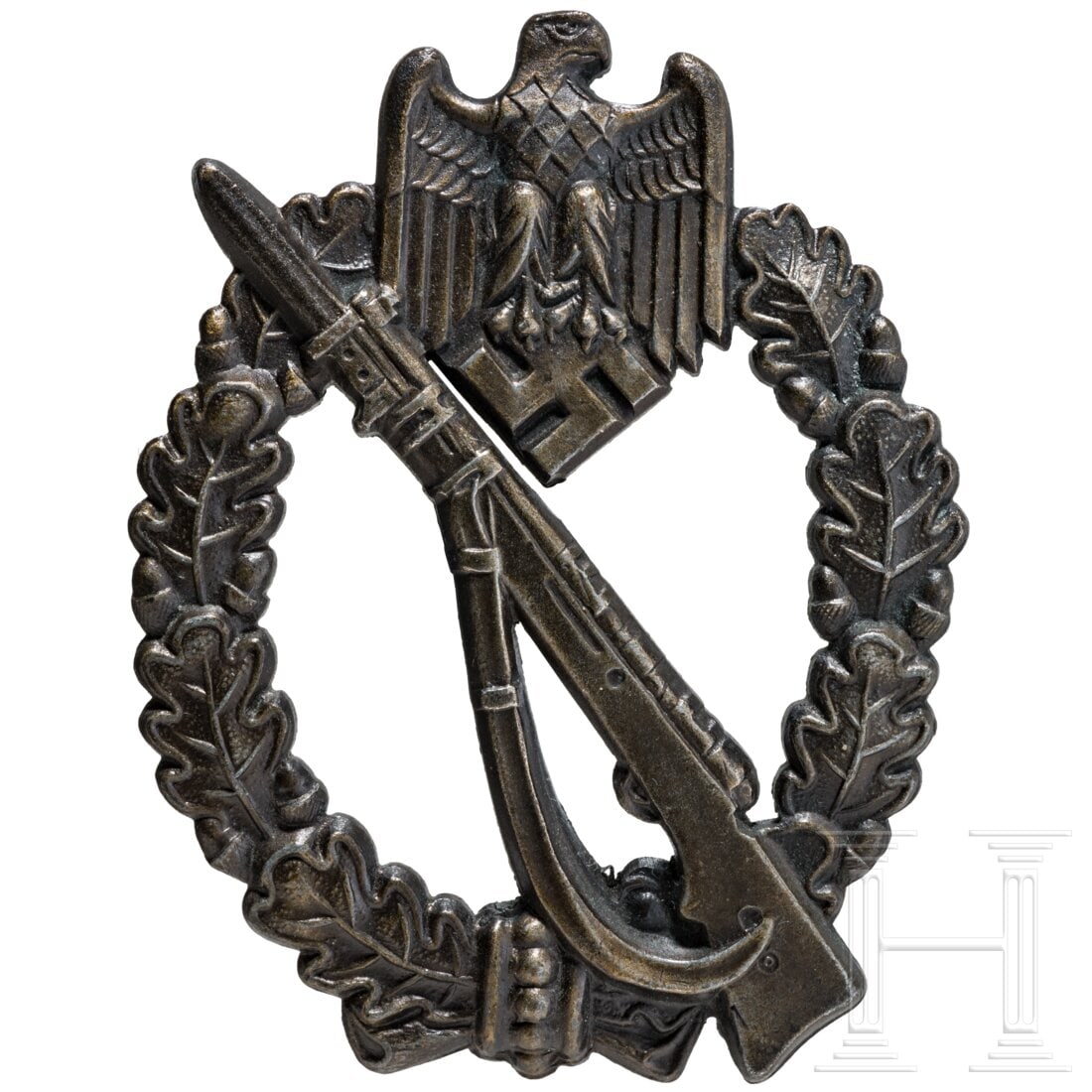 An Infantry Assault Badge in Bronze made by JFS (1 of 2)