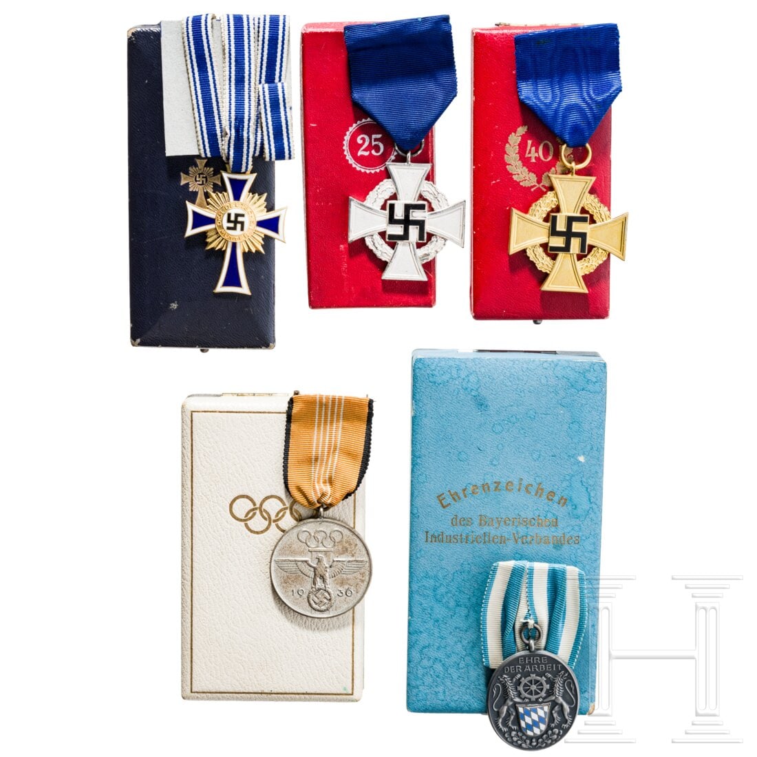 Five cased awards (1 of 2)