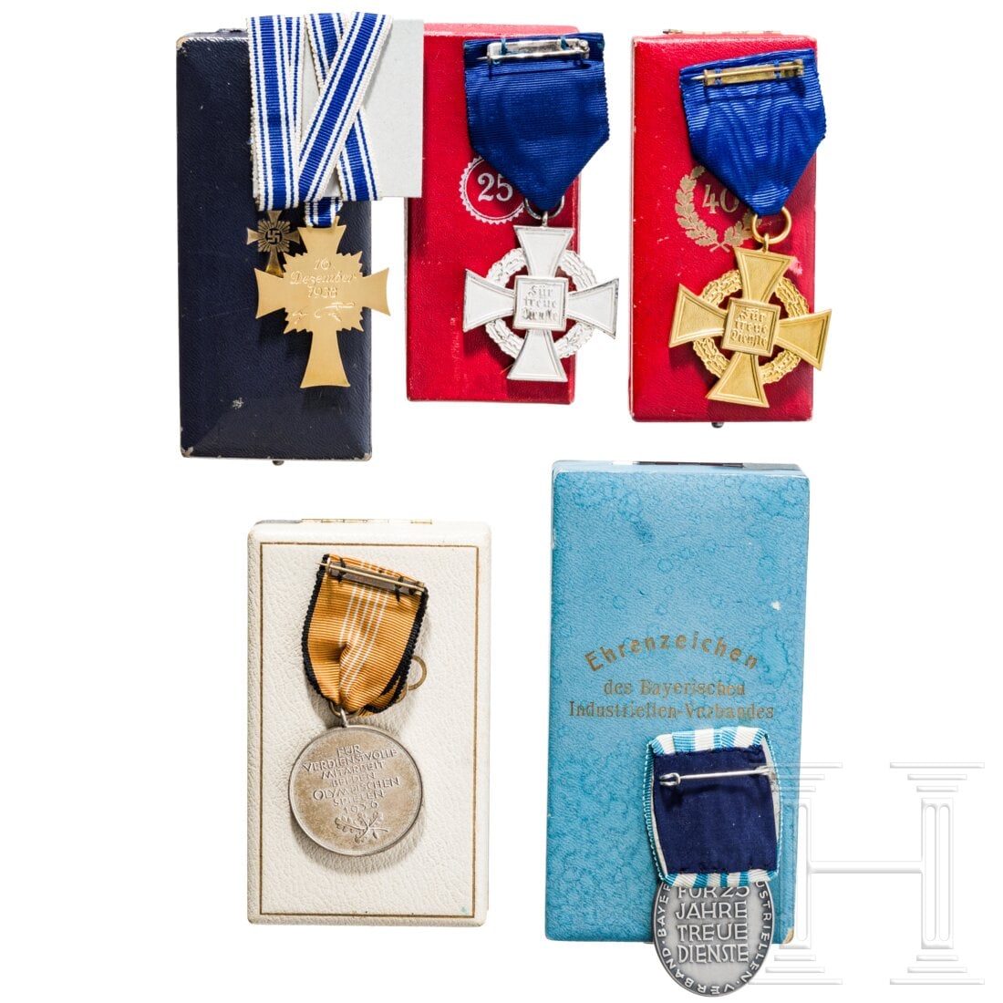 Five cased awards - 2