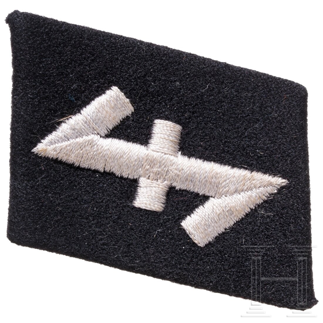 A right collar tab for members of the 23th SS-Freiwilligen-Panzergrenadier-Division "Nederland" (1 of 2)
