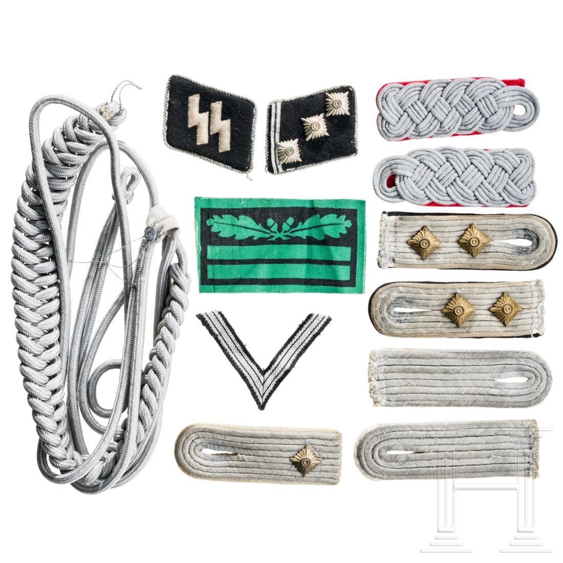 Hauptsturmführer Walter Frank - Cloth insignia (1 of 2)