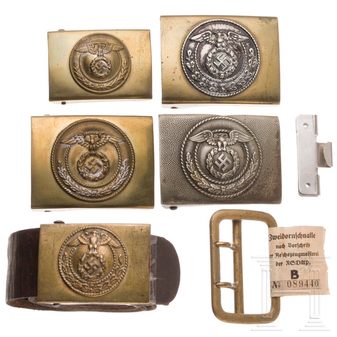 Five SA belt buckles (1 of 2)