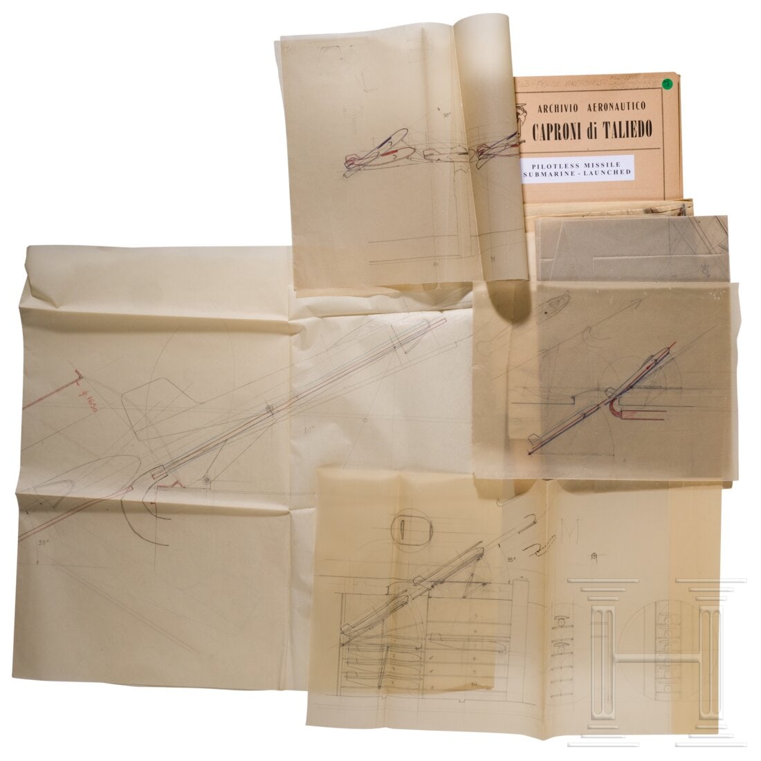 Caproni - designs for rockets, 1940s (1 of 2)