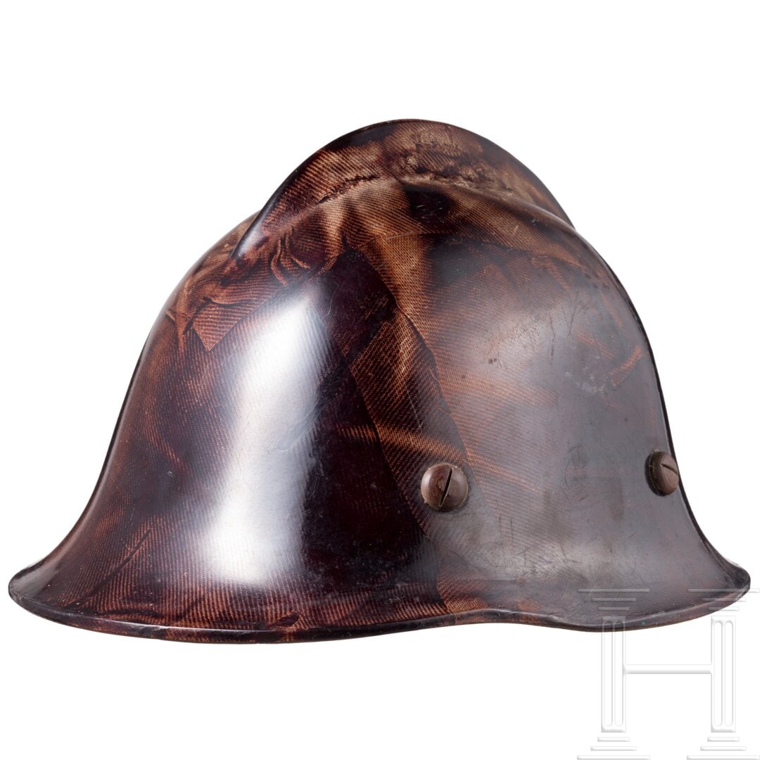 A Polish fire fighter's helmet made from spare material (1 of 4)