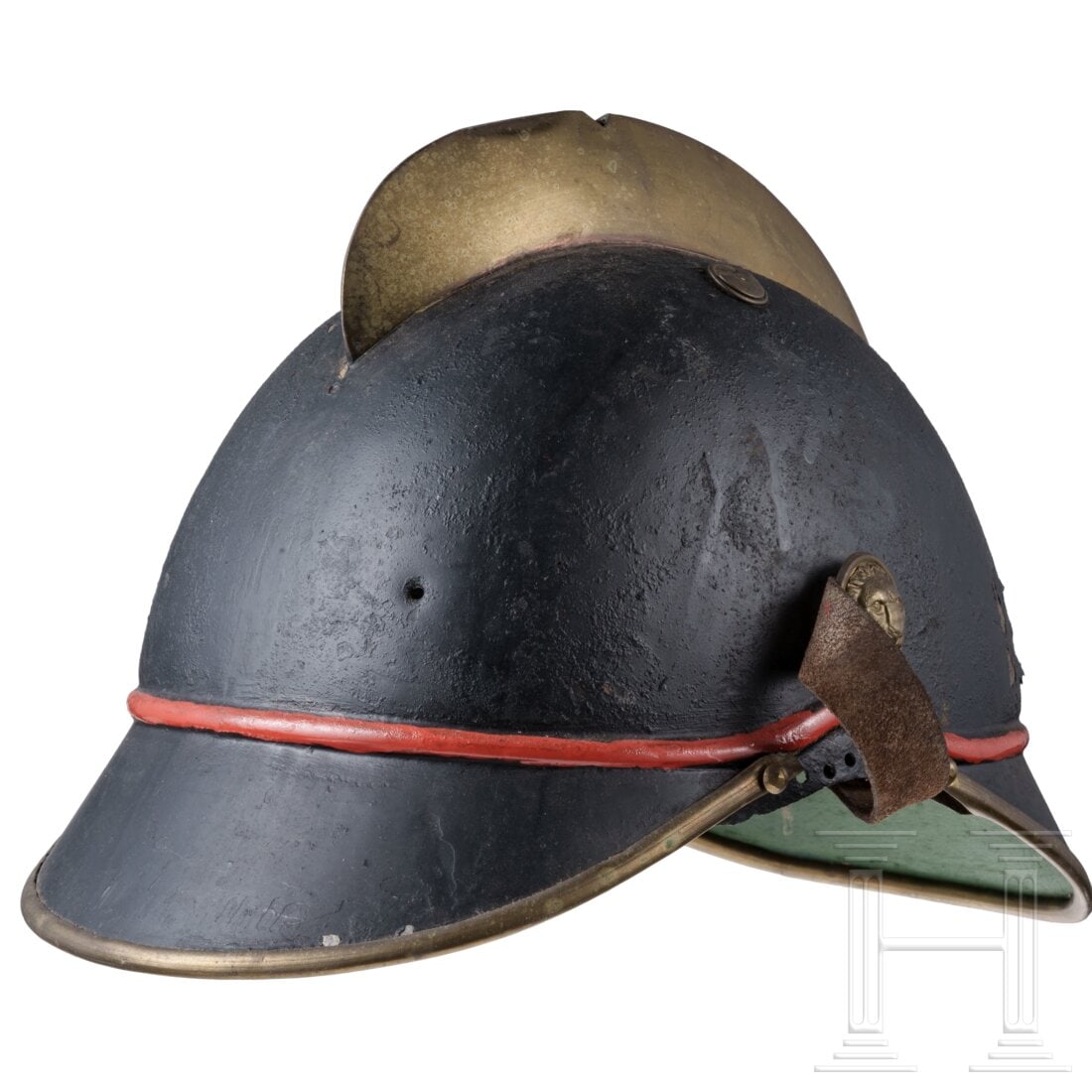 A visor cap and five helmets of the fire fighters (1 of 18)