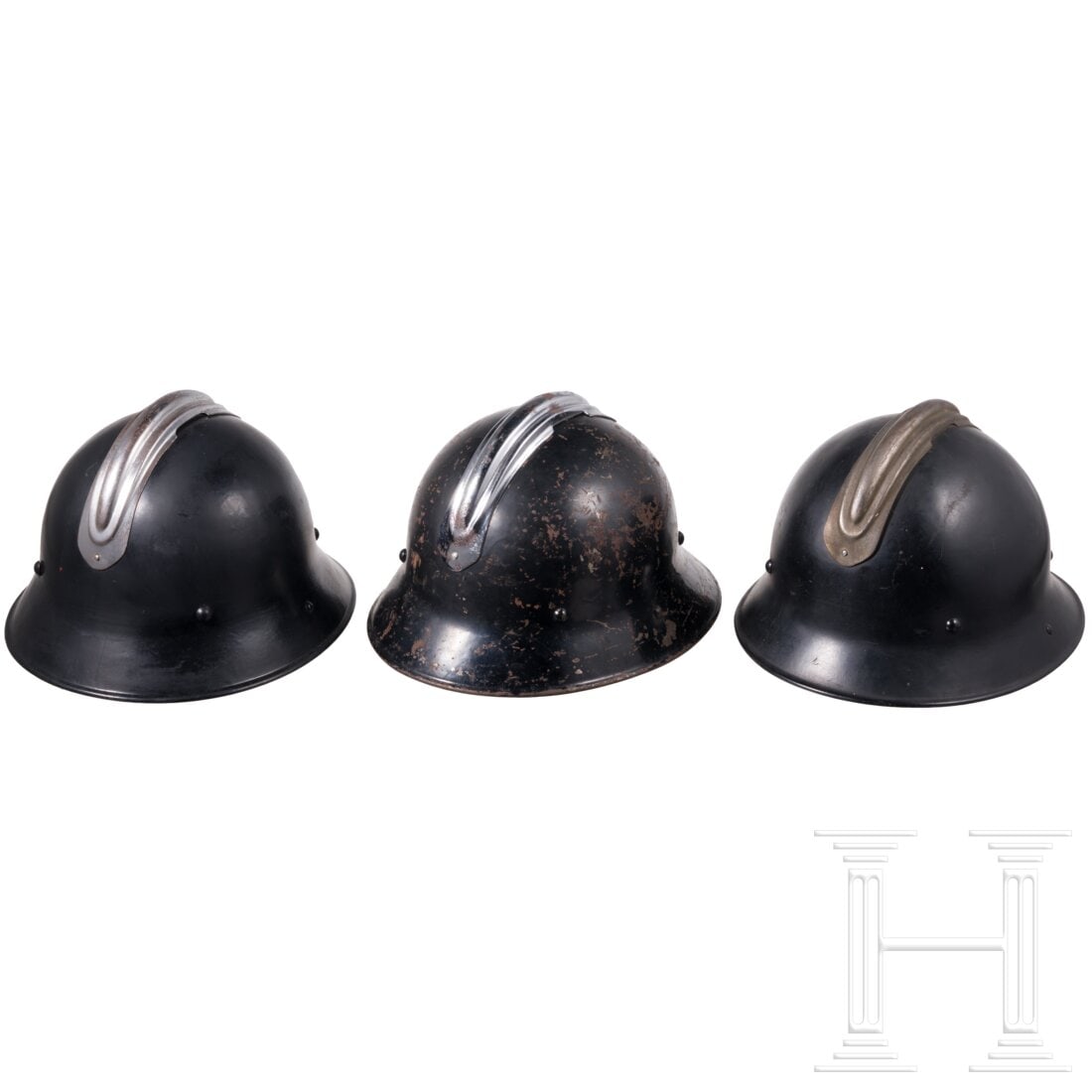 Three firefighters' helmets - 6