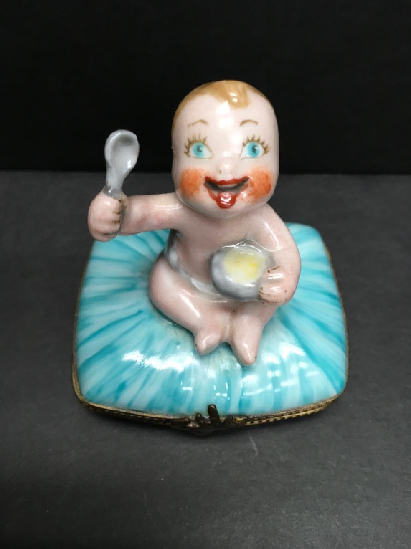 Limoges Vintage Baby on Box (1 of 5)