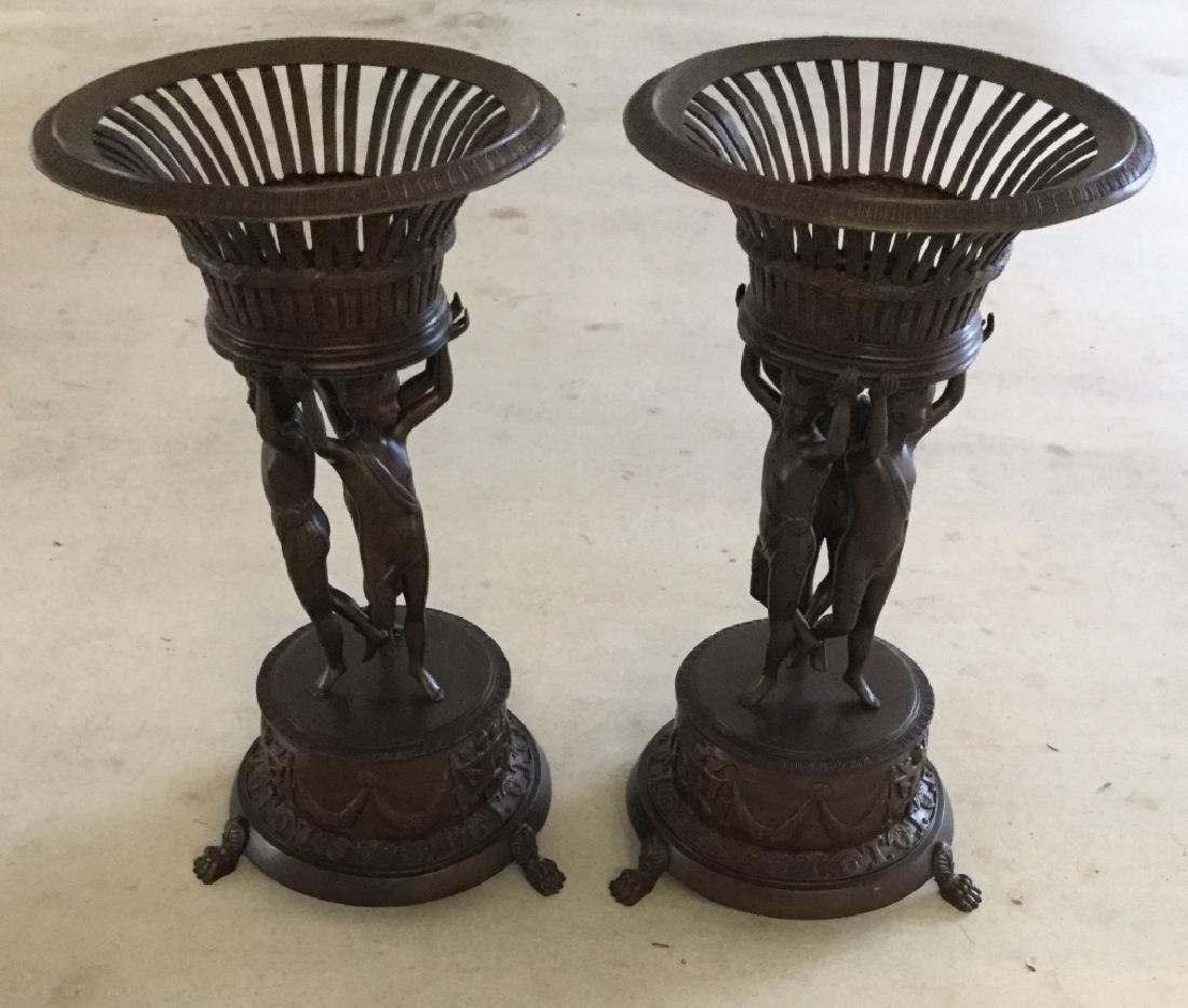 Pair of Large Bronze Planters (1 of 5)