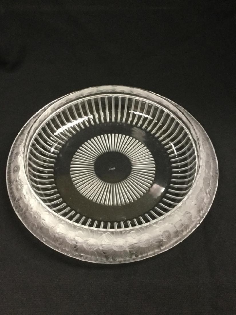 Lalique Marguerites signed Bowl 13" Centerpiece (1 of 8)