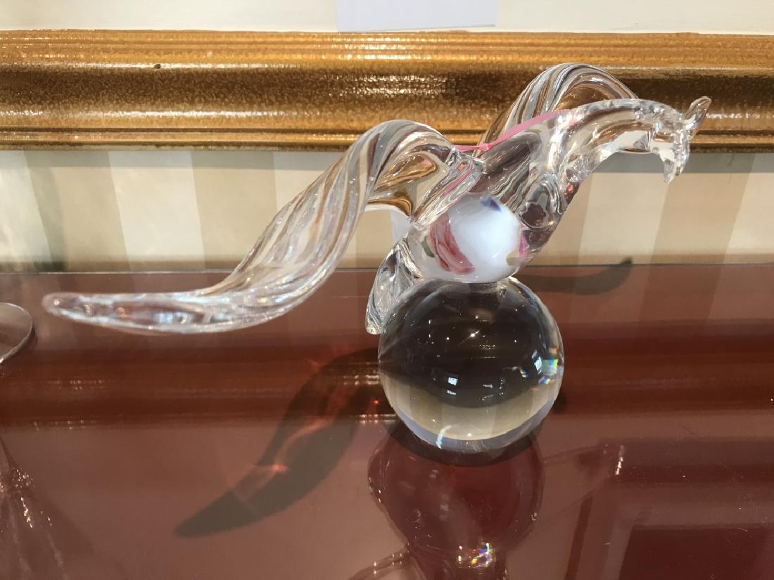 Signed  Steuben Large Eagle on Orb/Ball (1 of 2)