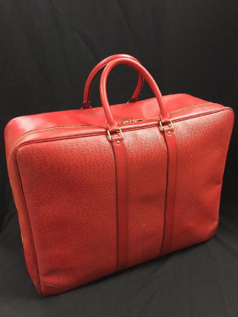 Vintage Louis Vuitton Red Epi Leather Suitcase (1 of 10)