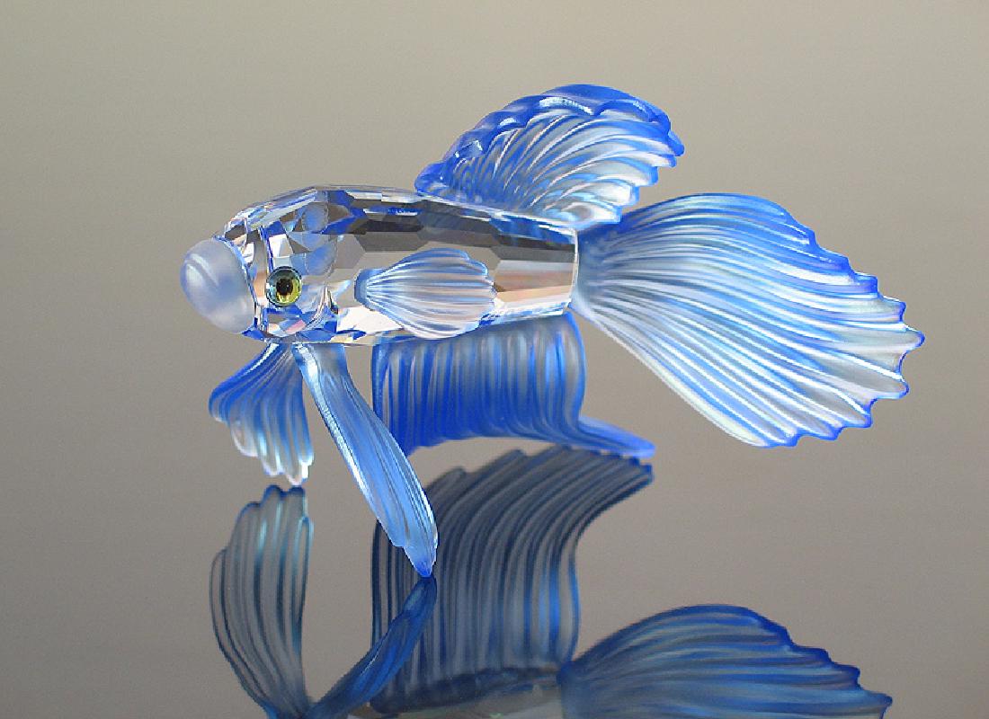 SWAROVSKI SIAMESE FIGHTING FISH BLUE 236718 (1 of 4)