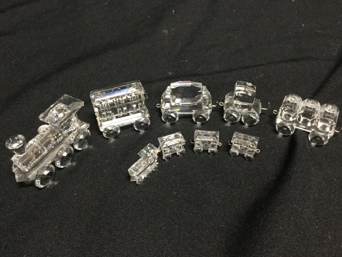 Lot of 9 Swarovski Crystal Trains (1 of 9)