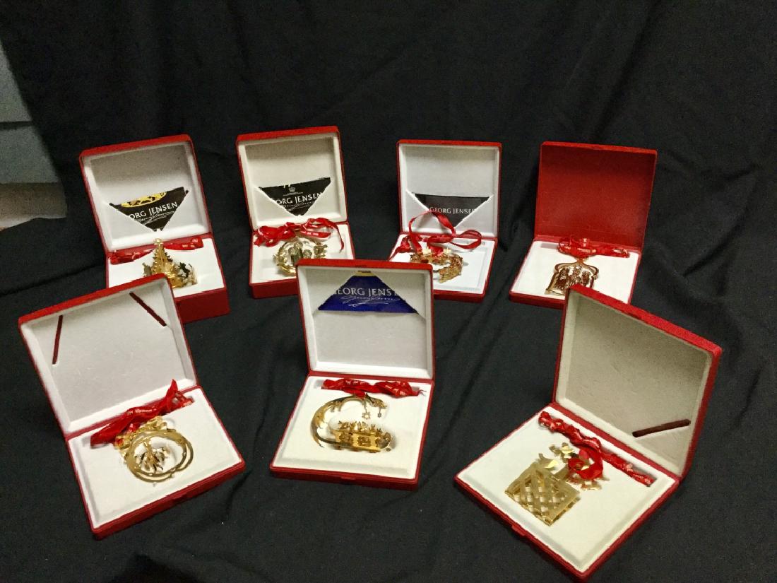 Lot of 7 Georg Jenson Christmas Ornaments w/ Boxes (1 of 12)