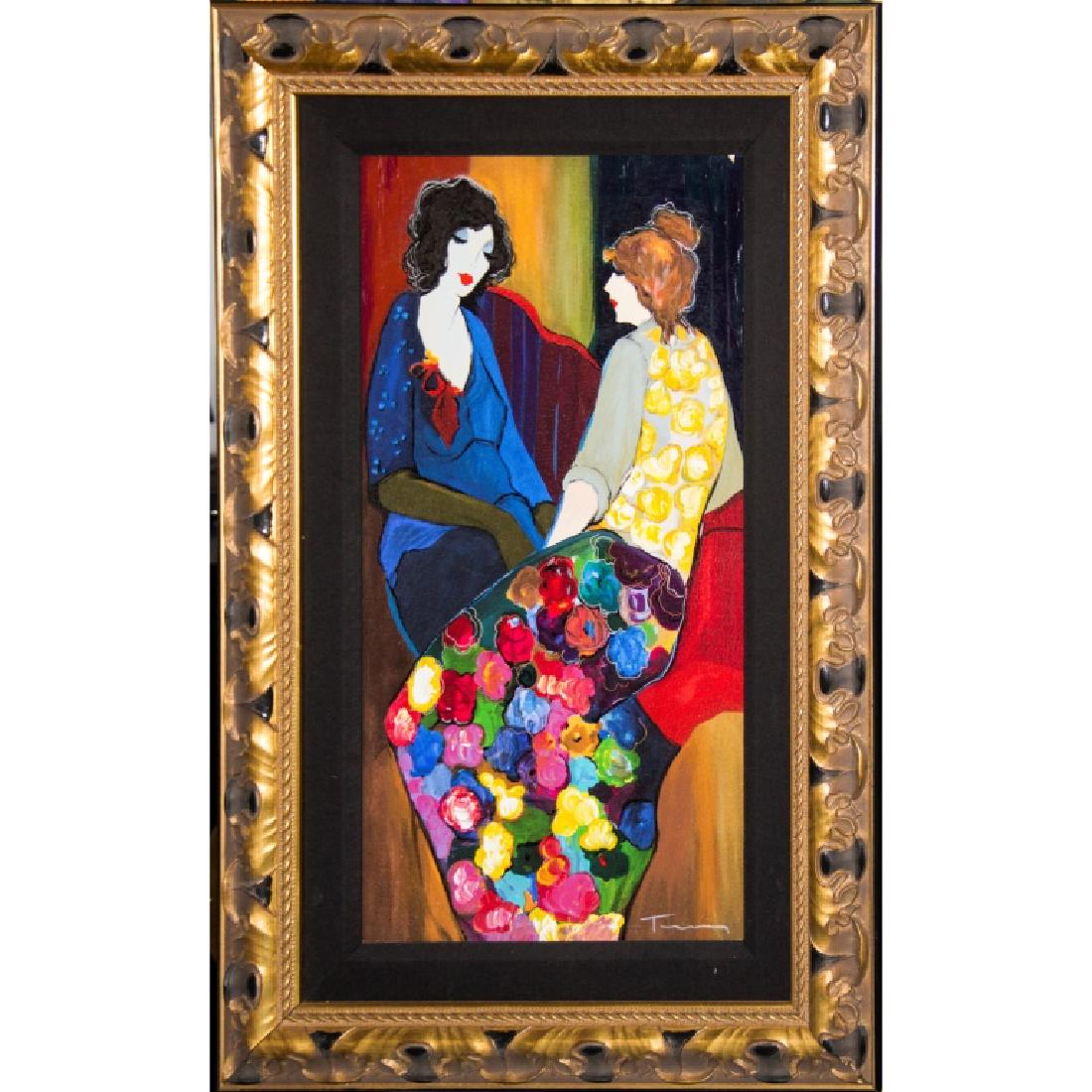 Itzchak Tarkay Serigraph on Canvas (1 of 1)