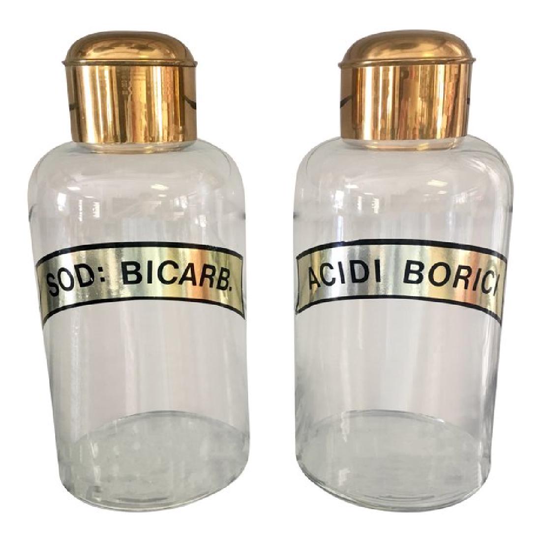 Vintage Italian Glass Apothecary Vases - a Pair (1 of 6)