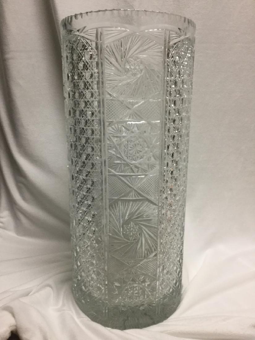 Vintage Cut Crystal Umbrella Stand: Lovely and unique cut crystal umbella stand19 1/2" T8 1/2" D