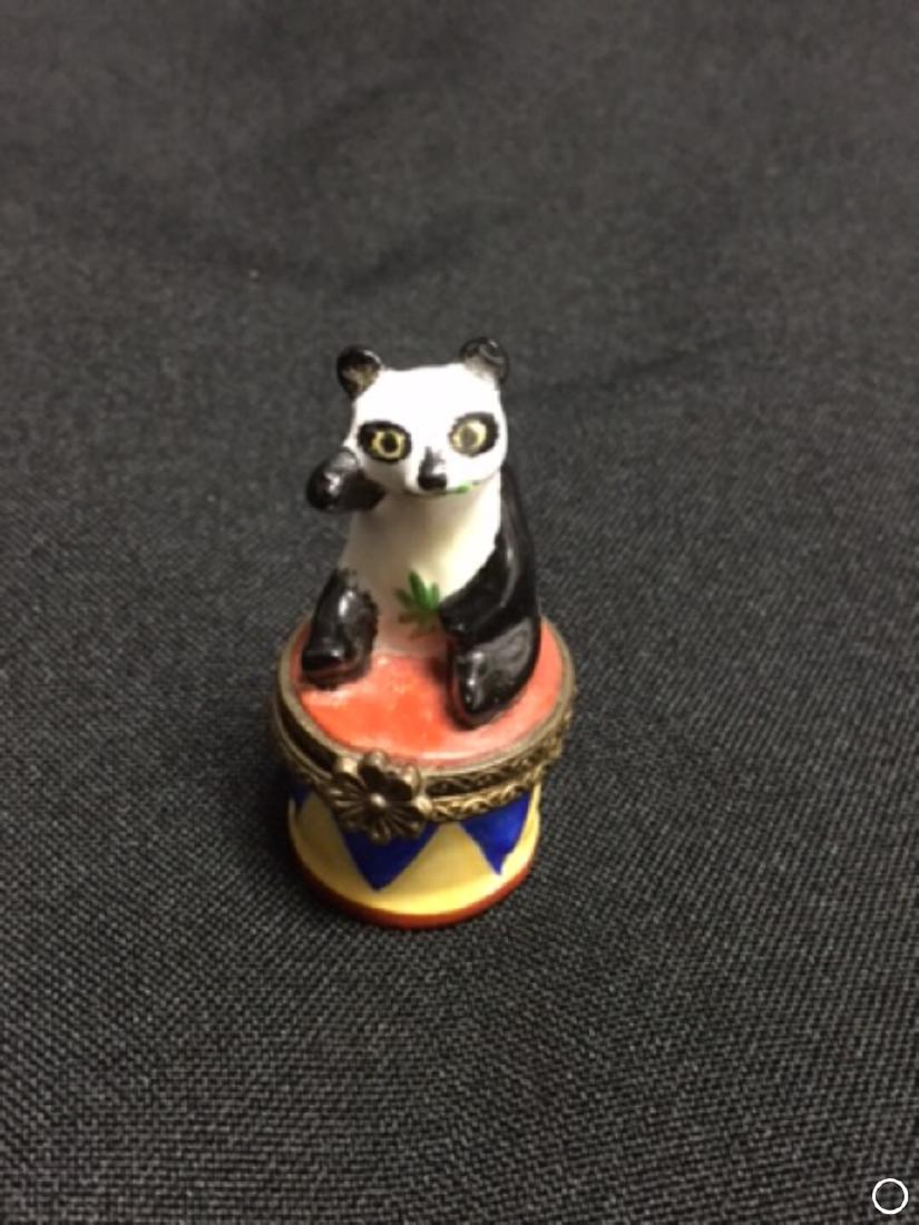 Limoge Box - Panda: Signed Limoge Box - Panda.Very good to excellent condition unless noted