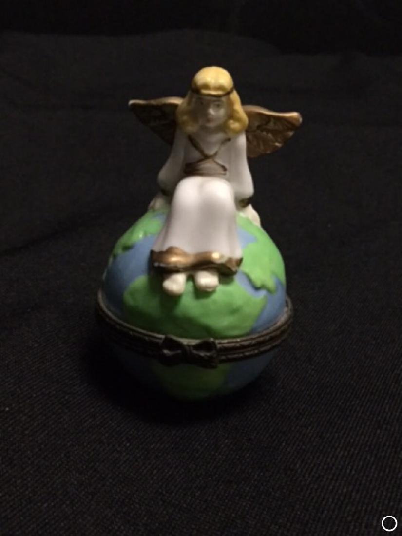 Limoge Box - Angel on Globe (1 of 2)