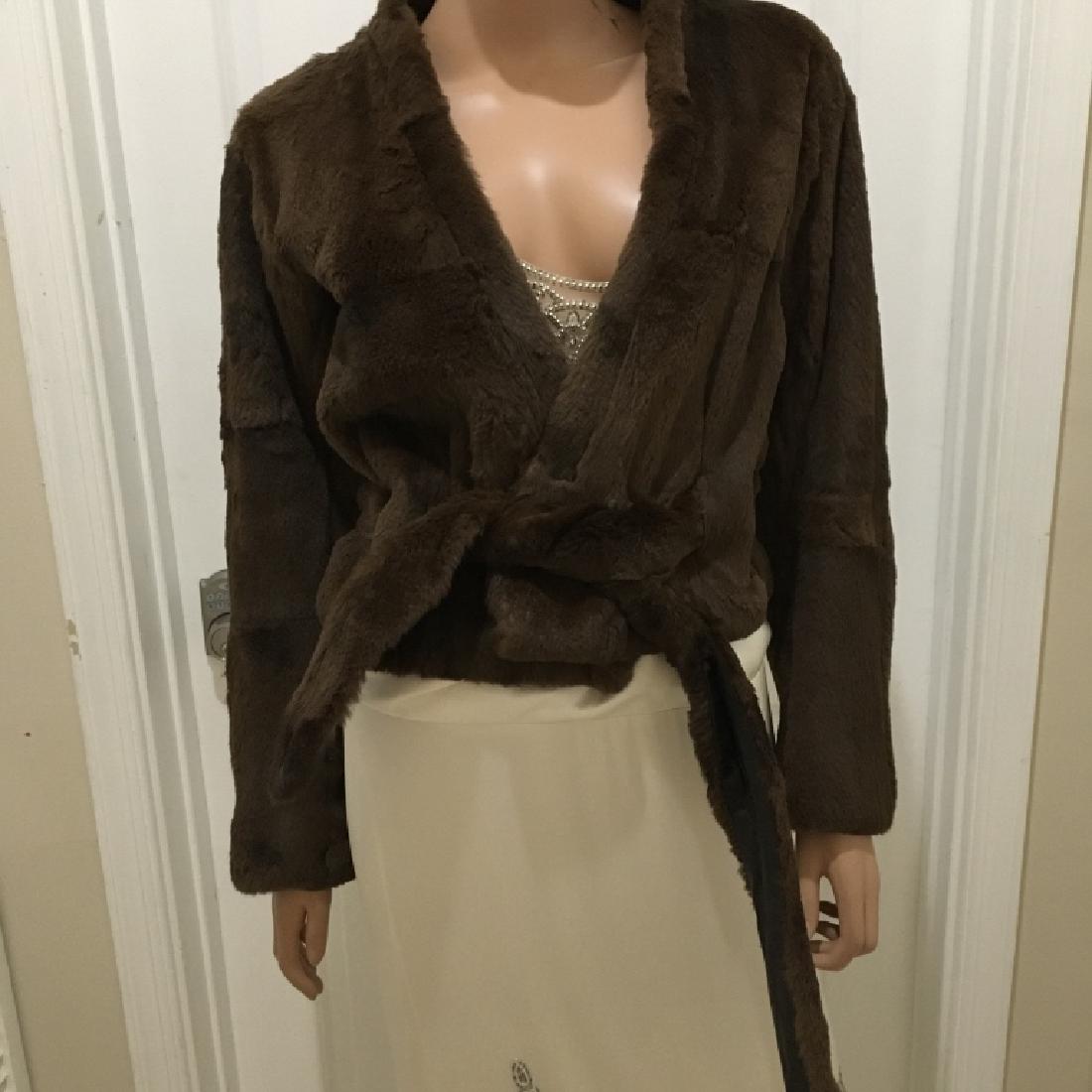 Dries Van Noten Mink Wrap-Around Jacket (1 of 3)