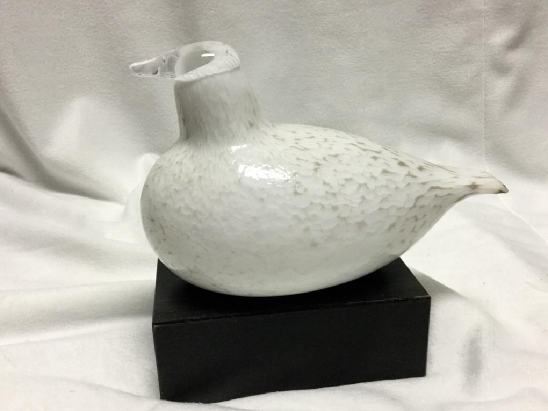 Littala Finland Glass Bird: Birds by Toikka is a series of glassbirds that originate from the imagination of designer legend Oiva Toikka. Mouth blown at the Iittala glass factory, this glassbird is the perfect gift for bird love