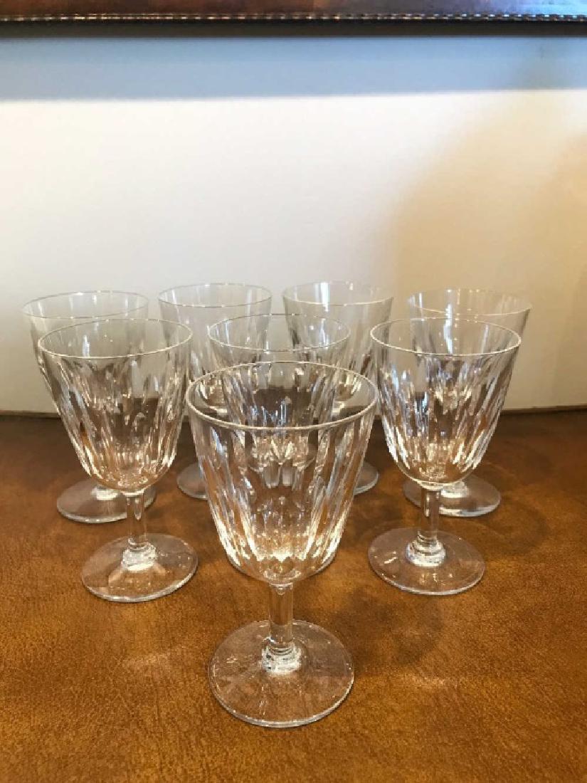 Set of 8 Baccarat Wine Glasses