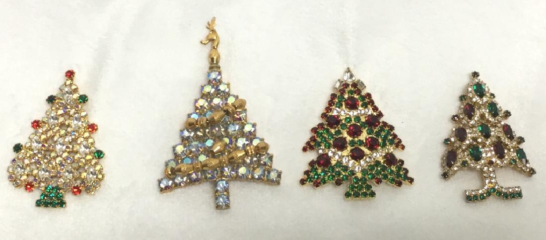 4 DESIGNER CHRISTMAS TREE COSTUME JEWELRY (1 of 9)