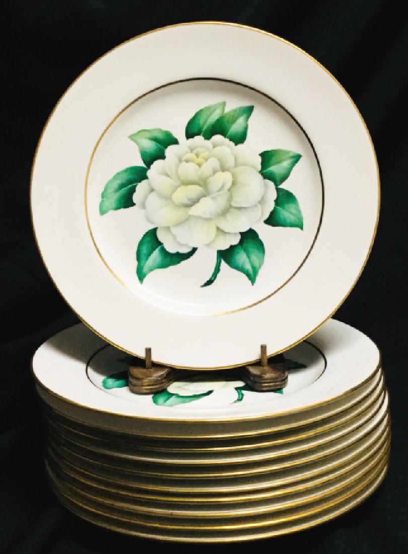 11 SPODE COPELAND  GARDENIA FLOWER PLATES (1 of 2)