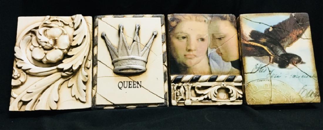 LOT OF 4 SID DICKENS MEMORY TILES (1 of 5)