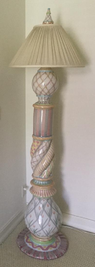 VINTAGE MACKENZIE-CHILDS HAND PAINTED FLOOR LAMP (1 of 4)