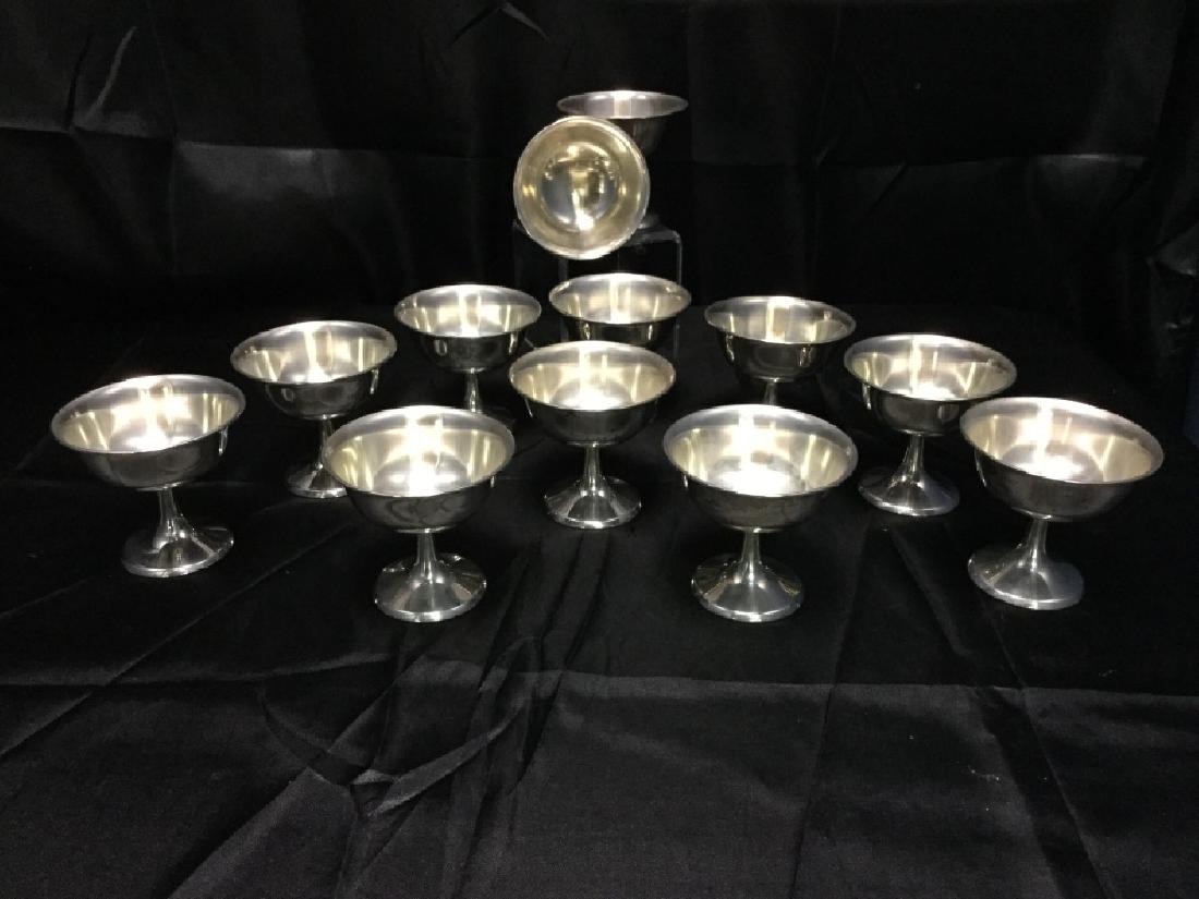 SET OF 10 STERLING SILVER CHAMPAGNE OR DESERT CUPS (1 of 5)
