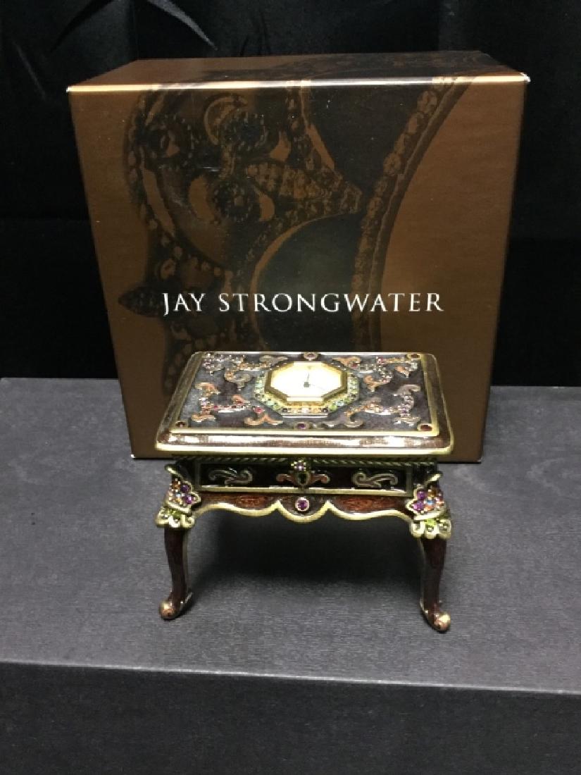 JAY STRONGWATER CLOCK BENCH W/ LEGS SWAROVSKI (1 of 4)