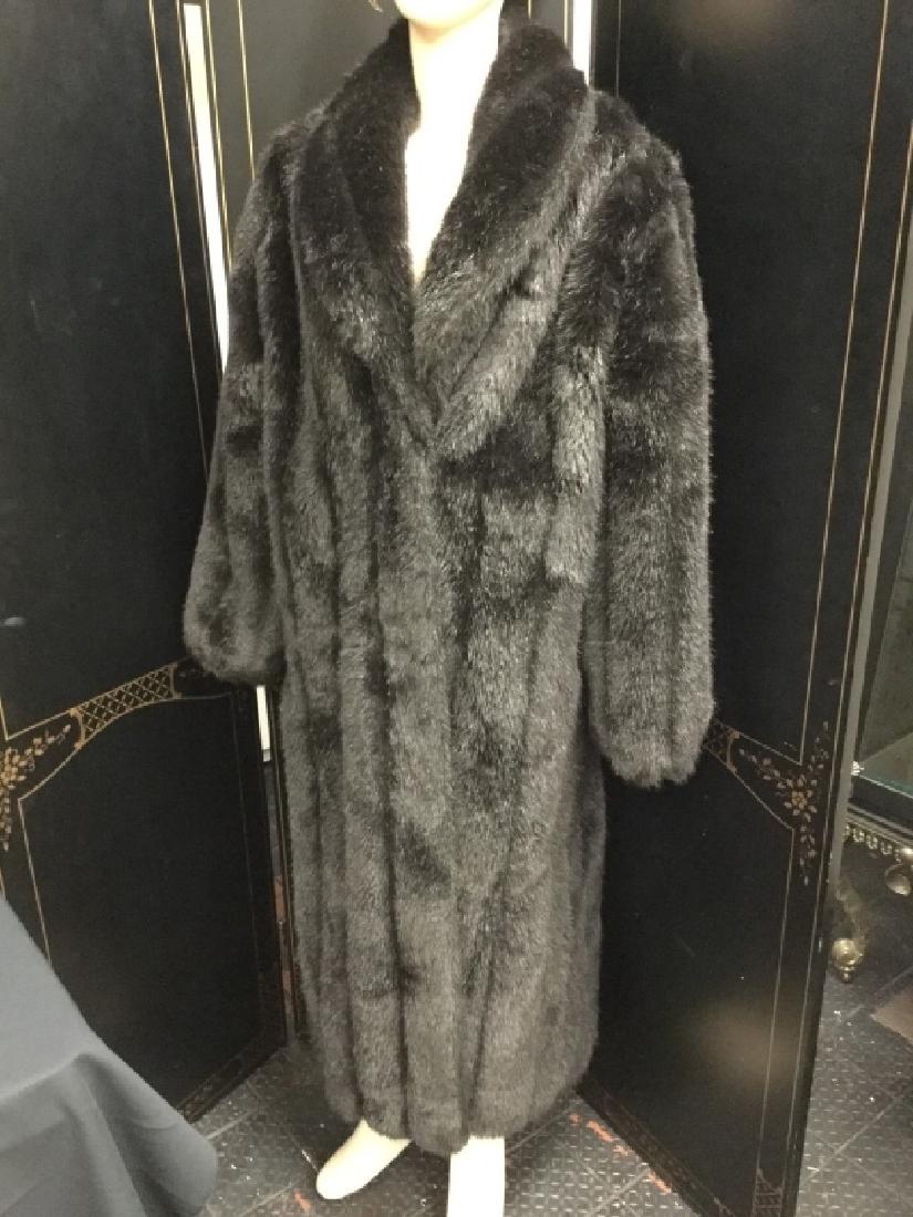 VINTAGE FAUX FUR MONTEREY FASHIONS GLAM COAT XL 16