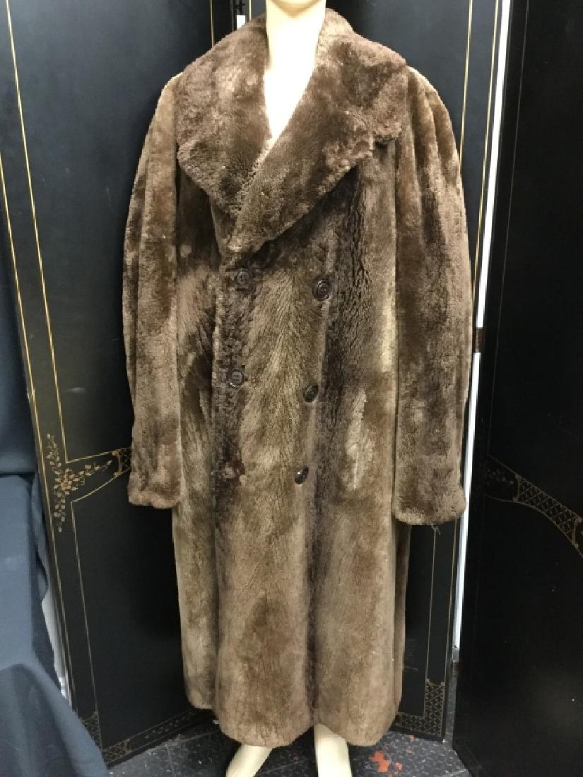 VINTAGE HENRI STERN PARIS BEAVER FUR FULL COAT (1 of 6)