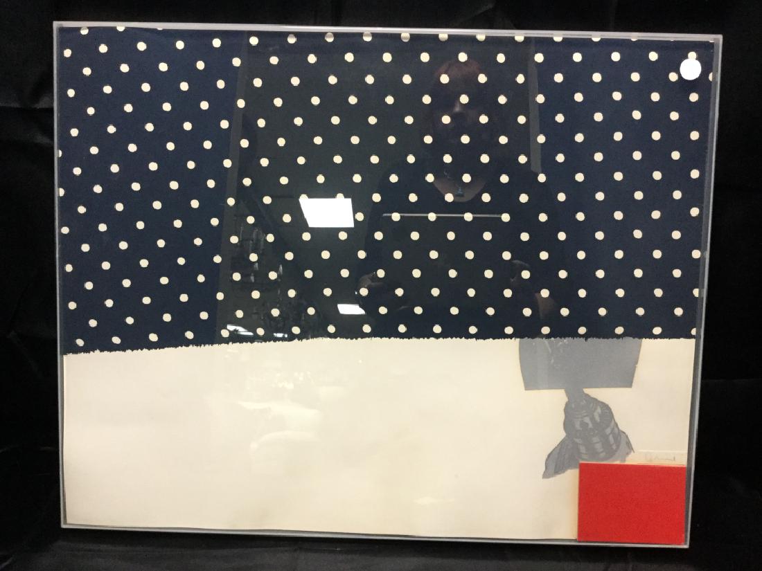 JIM DINE SIGNED MIXED MEDIA RED WHITE BLUE (1 of 6)